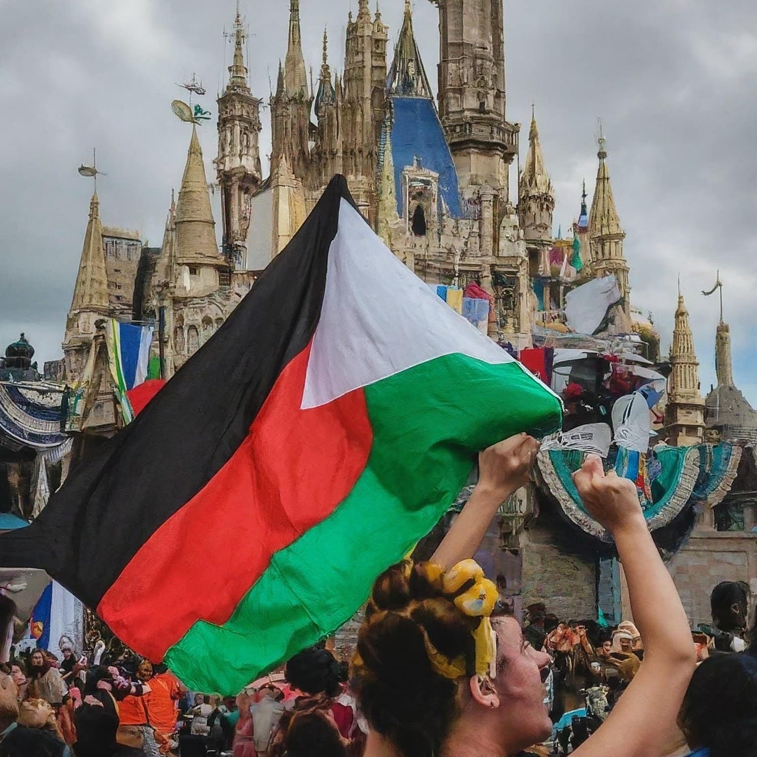 Queers for Palestine block exit to Disney World, infuriating drivers before they’re promptly arrested