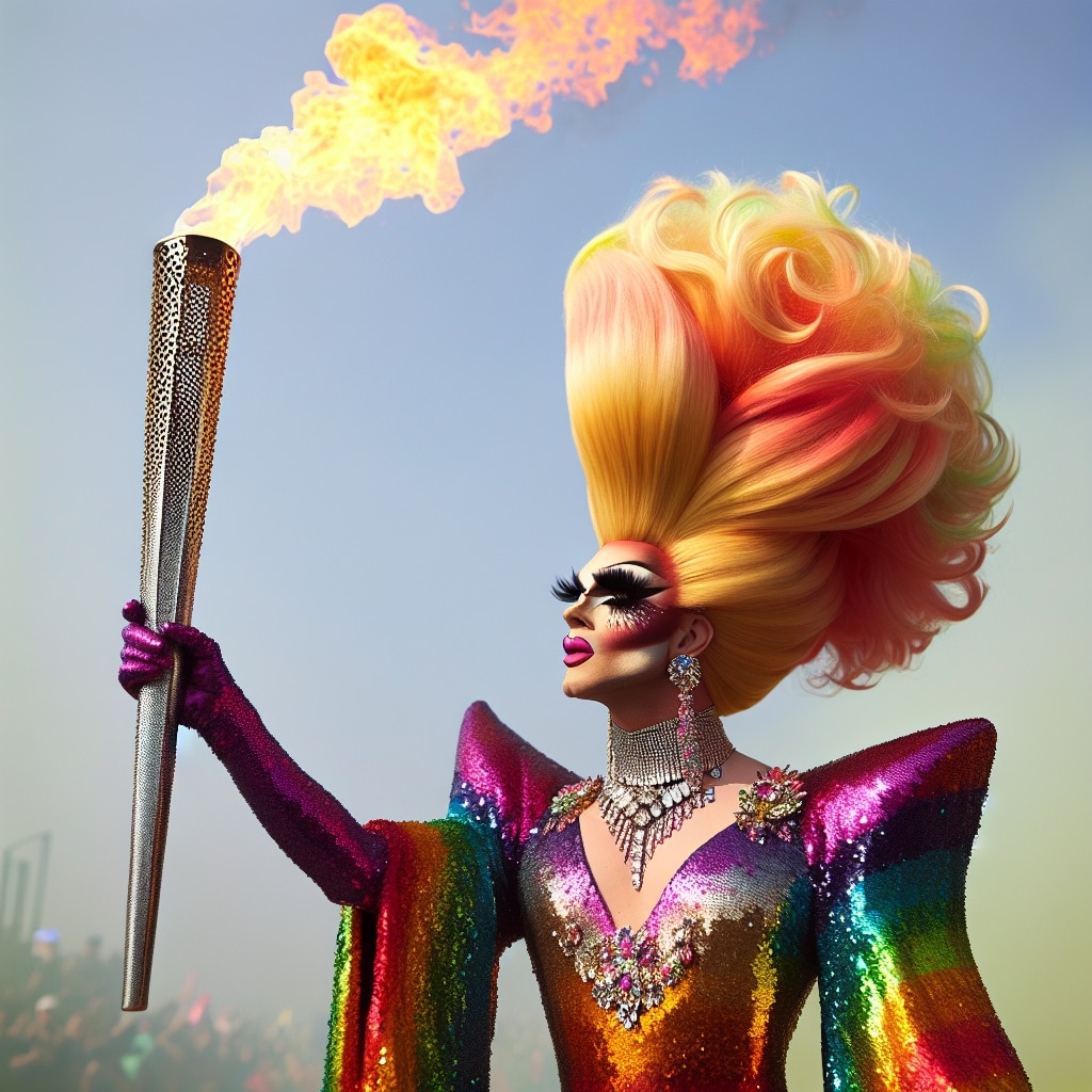 Three French drag queens are chosen to carry the Olympic flame in Paris for the Summer Games