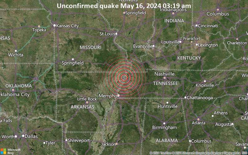 3.8-magnitude earthquake rattles small town north of Dyersburg, TN