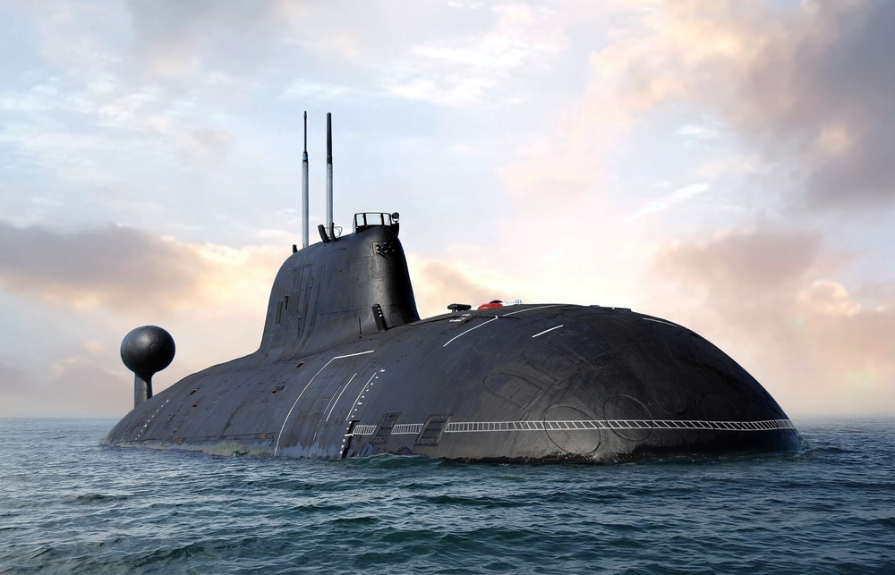 Naval,Submarine,On,Open,Sea,Surface,With,Cloudy,Sky | End Time Headlines