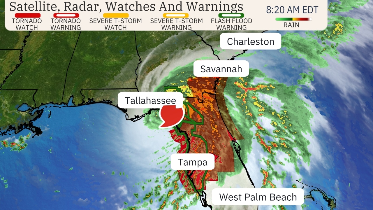 DEVELOPING: Hurricane Debby Makes Landfall In Florida With ‘Potentially Historic’ Southeast Flooding To Follow