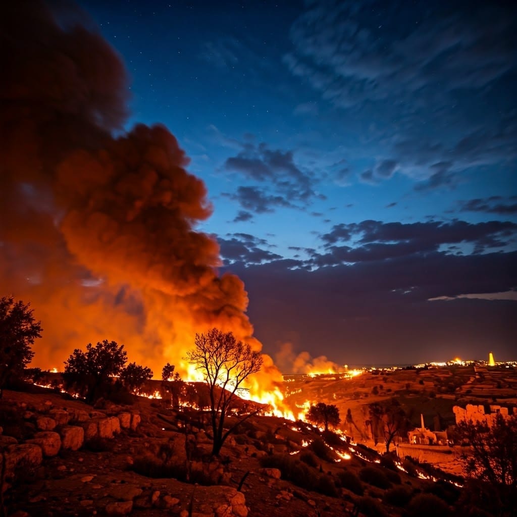 Hezbollah targets Nazareth in rocket attacks; fires break out: ‘Threatening countless holy places’