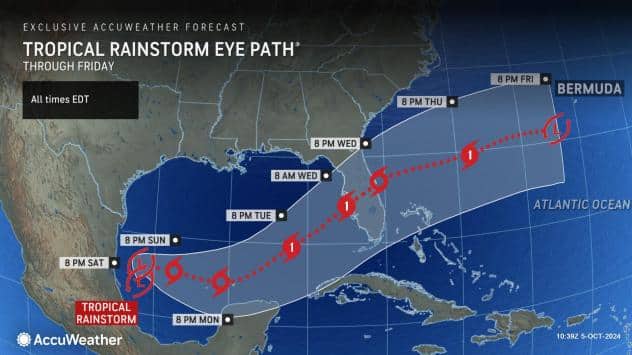 DEVELOPING: Tropical storm forming expected to strengthen into a hurricane and target Florida