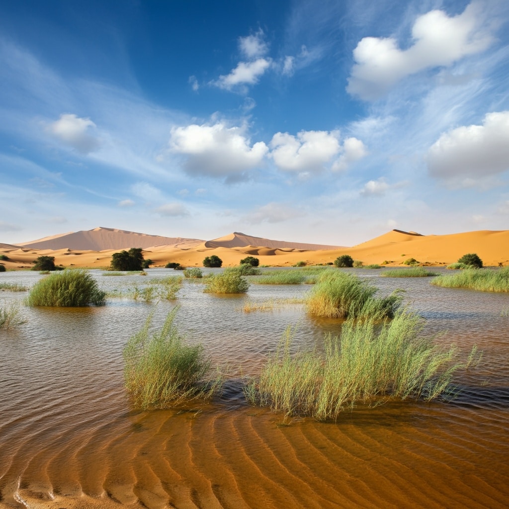 Sahara Desert struck by largest deluge in decades, Water fills lake that had been dry for 50 years