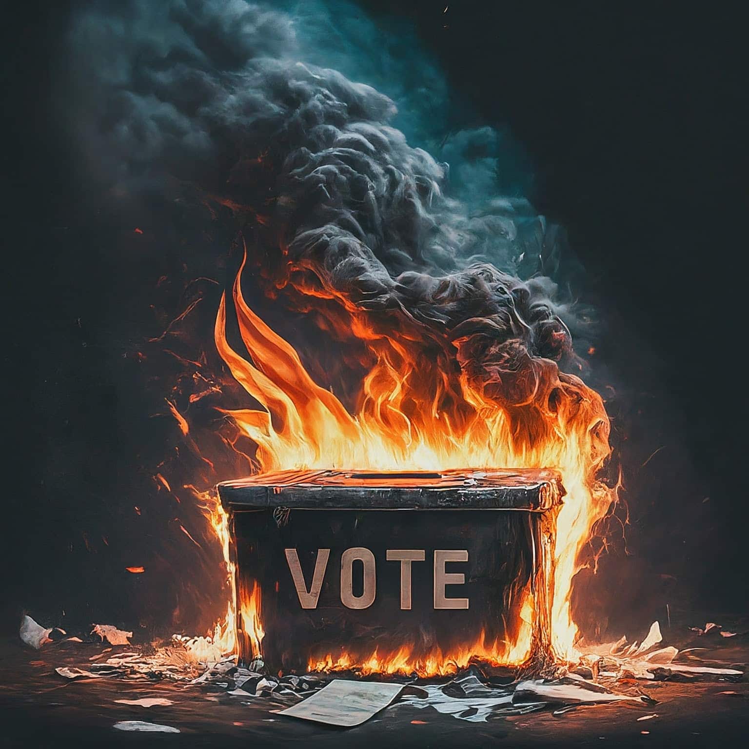 Ballot boxes are being burned across the United States in acts of ‘Domestic Terrorism’