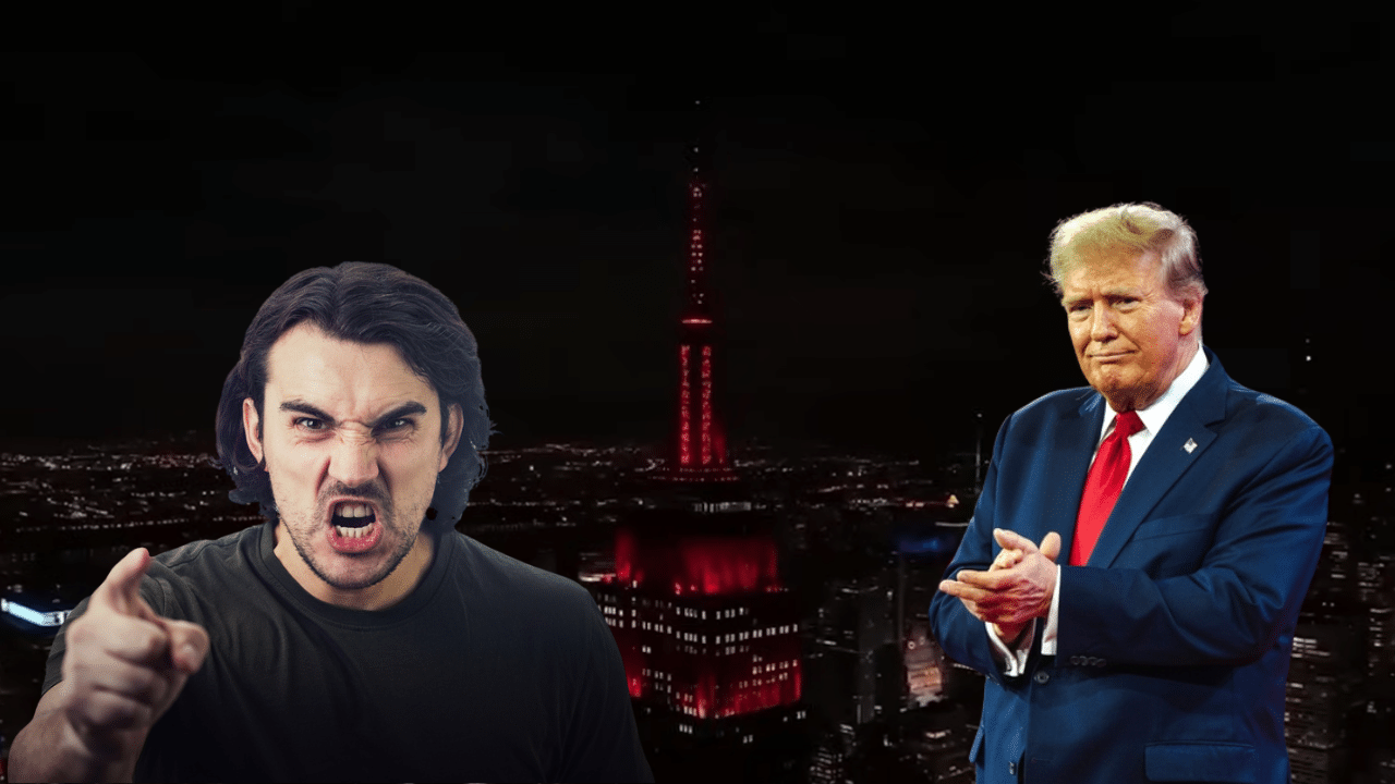 Empire State Building glows red for Trump win as Democrats call on Zeus to ‘show his wrath’