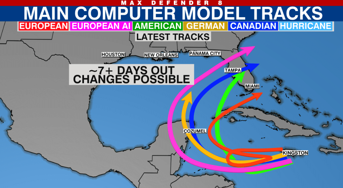 Caribbean shows signs of potential tropical depression in the coming days