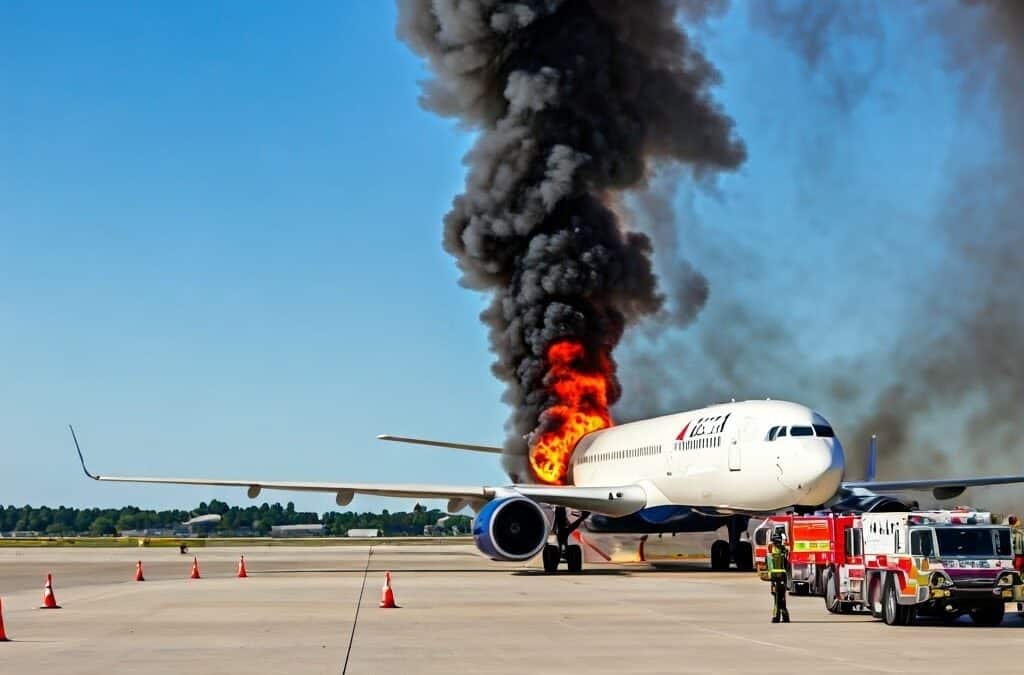 Passengers forced to evacuate after plane catches fire at Orlando International Airport