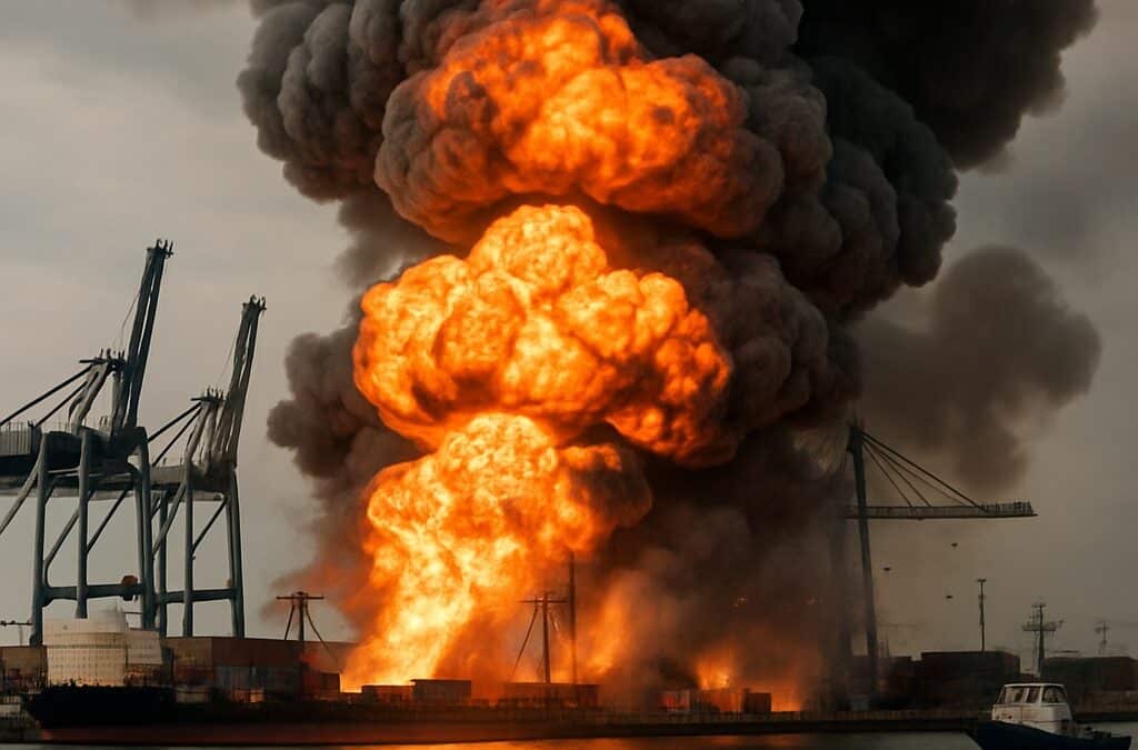Massive explosion at Iranian port linked to missile fuel shipment kills 4, injures over 500