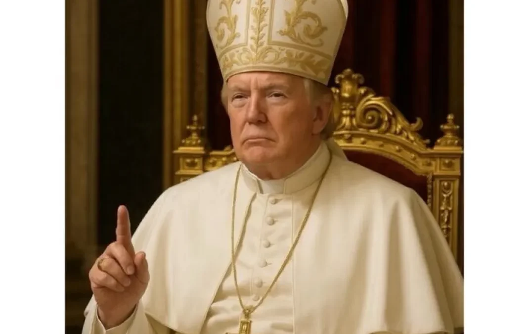 Trump shares AI-generated photo of himself dressed as the pope
