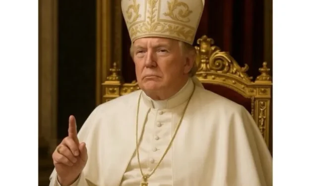 Trump shares AI-generated photo of himself dressed as the pope